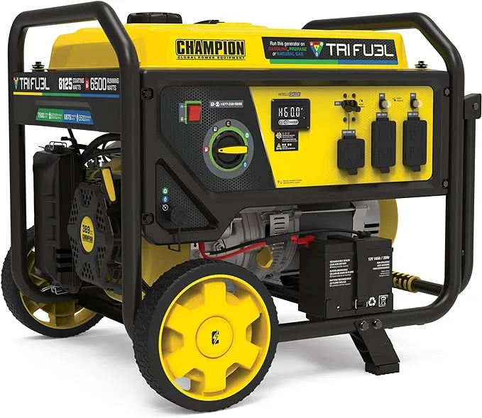Champion tri-fuel generator for home backup power